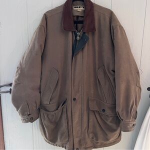 RFT rainforest jacket Large leather collar with liner